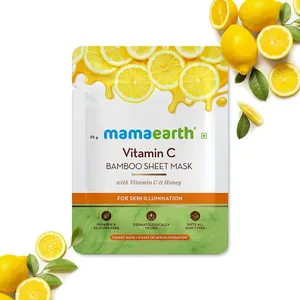 Mamaearth Bamboo Sheet Vitamin C Face Mask 25gm